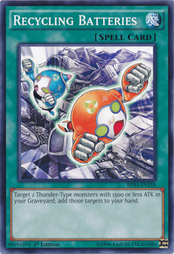 Recycling Batteries - BP03-EN158 Shatterfoil Rare 1st Edition