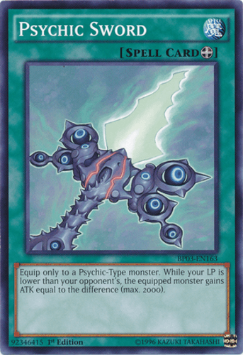 Psychic Sword - BP03-EN163 Shatterfoil Rare 1st Edition