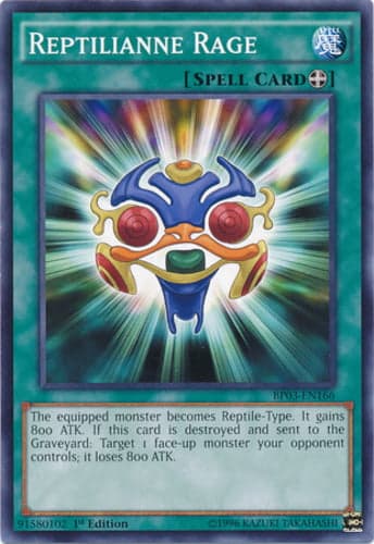 Reptilianne Rage - BP03-EN166 Common 1st Edition