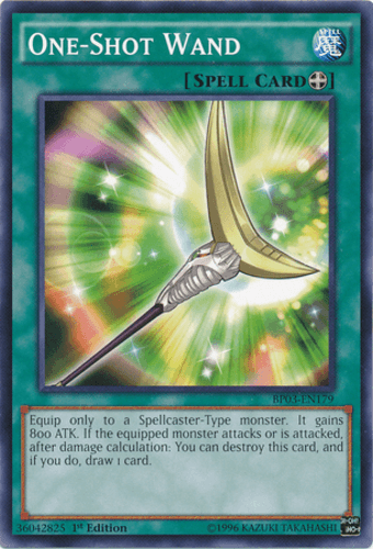 One-Shot Wand - BP03-EN179 Shatterfoil Rare 1st Edition