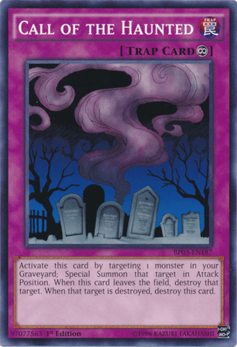 Call of the Haunted - BP03-EN187 Shatterfoil Rare 1st Edition