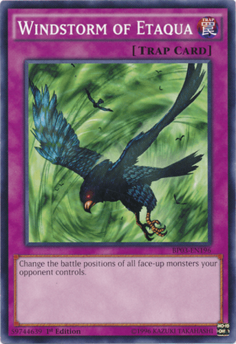 Windstorm of Etaqua - BP03-EN196 Shatterfoil Rare 1st Edition