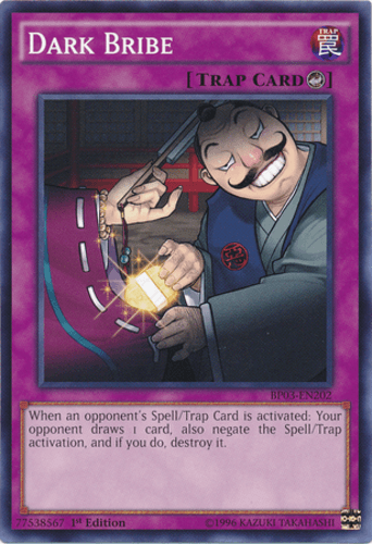 Dark Bribe - BP03-EN202 Shatterfoil Rare 1st Edition