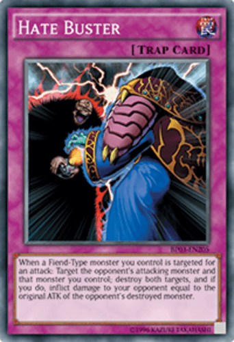 Hate Buster - BP03-EN205 Shatterfoil Rare 1st Edition