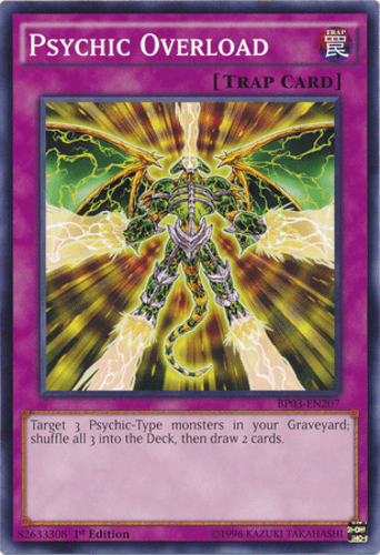 Psychic Overload - BP03-EN207 Shatterfoil Rare 1st Edition