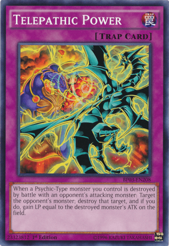 Telepathic Power - BP03-EN208 Shatterfoil Rare 1st Edition