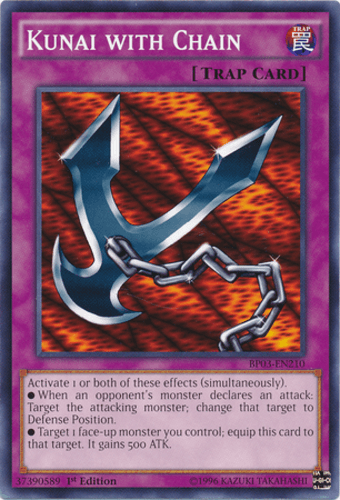 Kunai with Chain - BP03-EN210 Shatterfoil Rare 1st Edition
