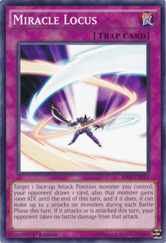 Miracle Locus - BP03-EN213 Shatterfoil Rare 1st Edition