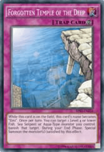 Forgotten Temple of the Deep - BP03-EN216 Shatterfoil Rare 1st Edition