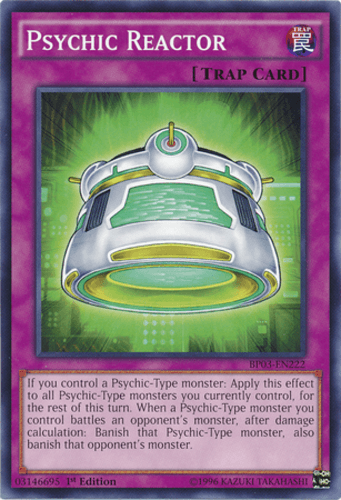 Psychic Reactor - BP03-EN222 Shatterfoil Rare 1st Edition