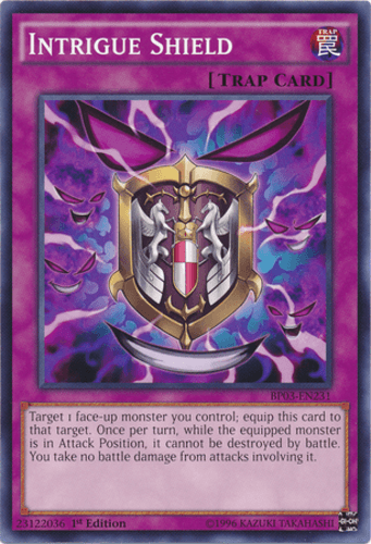 Intrigue Shield - BP03-EN231 Common 1st Edition