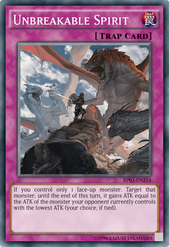 Unbreakable Spirit - BP03-EN234 Common Limited Edition