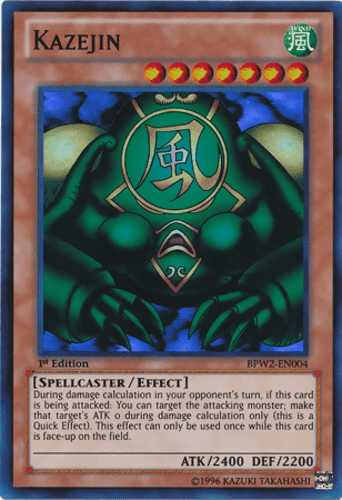Kazejin - BPW2-EN004 Super Rare 1st Edition