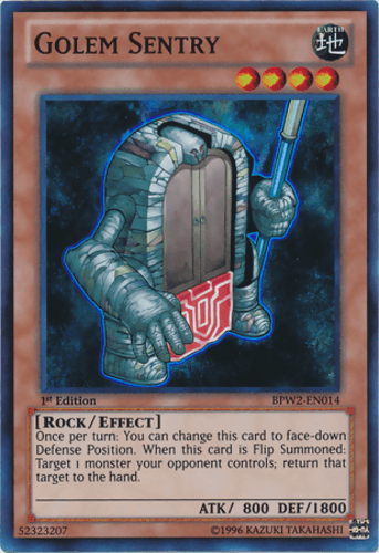 Golem Sentry - BPW2-EN014 Super Rare 1st Edition