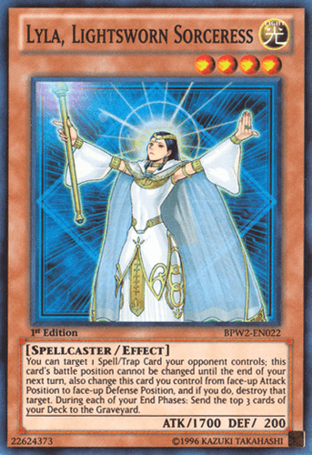 Lyla, Lightsworn Sorceress - BPW2-EN022 Super Rare 1st Edition