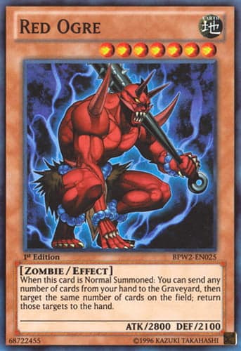 Red Ogre - BPW2-EN025 Super Rare 1st Edition