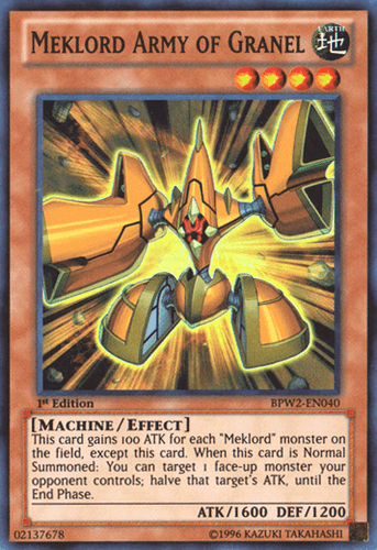 Meklord Army of Granel - BPW2-EN040 Super Rare 1st Edition