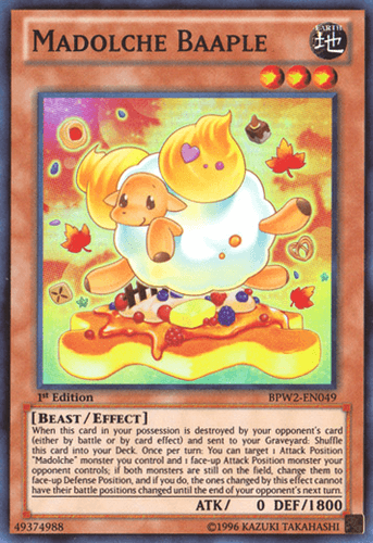 Madolche Baaple - BPW2-EN049 Super Rare 1st Edition