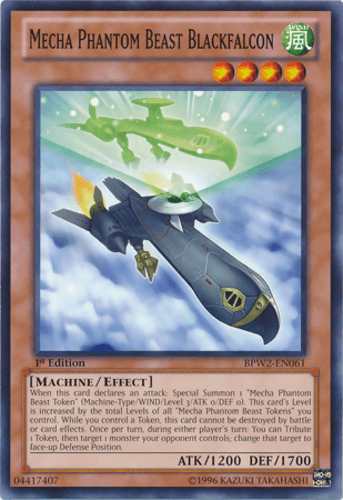 Mecha Phantom Beast Blackfalcon - BPW2-EN061 Common 1st Edition