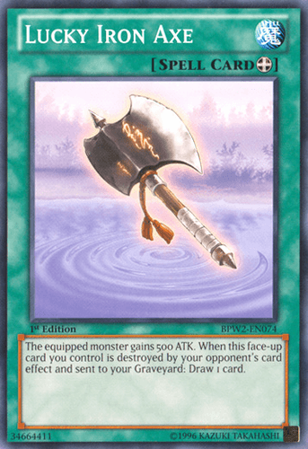 Lucky Iron Axe - BPW2-EN074 Common 1st Edition