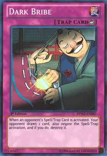 Dark Bribe - BPW2-EN087 Super Rare 1st Edition