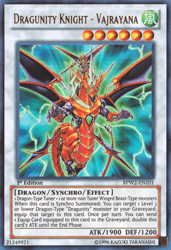 Dragunity Knight - Vajrayana - BPW2-EN101 Ultra Rare 1st Edition