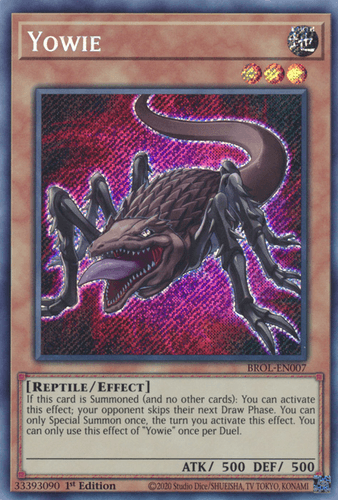 Yowie - BROL-EN007 Secret Rare 1st Edition