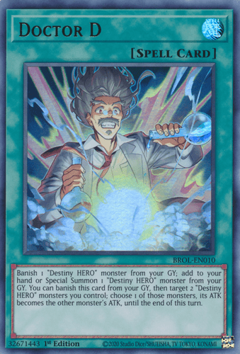 Doctor D - BROL-EN010 Ultra Rare 1st Edition