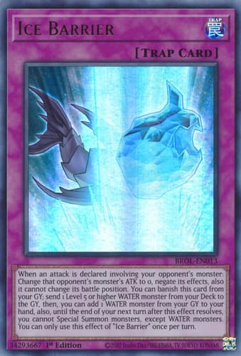 Ice Barrier - BROL-EN013 Ultra Rare 1st Edition