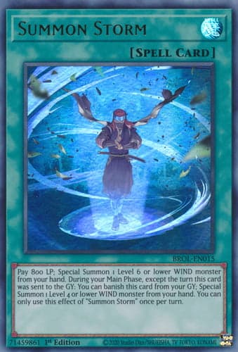 Summon Storm - BROL-EN015 Ultra Rare 1st Edition