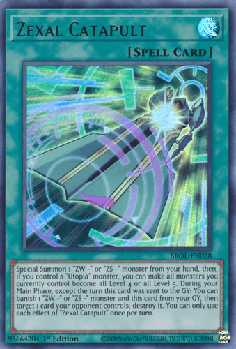 Zexal Catapult - BROL-EN028 Ultra Rare 1st Edition