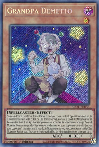 Grandpa Demetto - BROL-EN032 Secret Rare 1st Edition