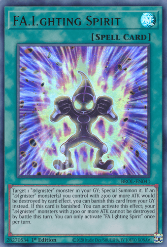 FA.I.ghting Spirit - BROL-EN041 Ultra Rare 1st Edition