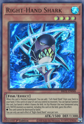 Right-Hand Shark - BROL-EN048 Ultra Rare 1st Edition