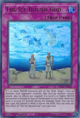 The Ice-Bound God - BROL-EN052 Ultra Rare 1st Edition
