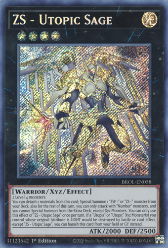 ZS - Utopic Sage - BROL-EN058 Secret Rare 1st Edition