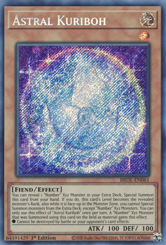 Astral Kuriboh - BROL-EN061 Secret Rare 1st Edition