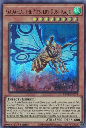 Gadarla, the Mystery Dust Kaiju - BROL-EN074 Ultra Rare 1st Edition