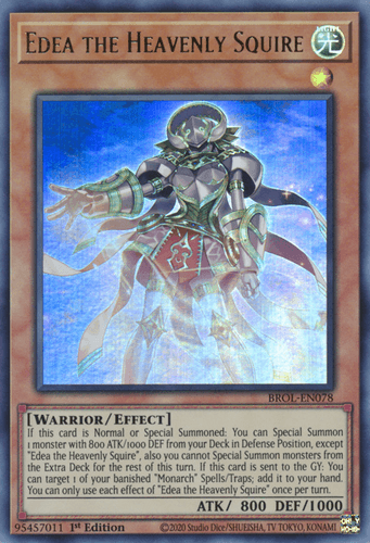 Edea the Heavenly Squire - BROL-EN078 Ultra Rare 1st Edition