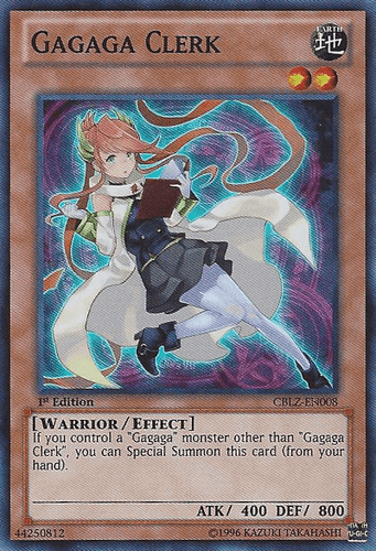 Gagaga Clerk - CBLZ-EN008 Super Rare Unlimited