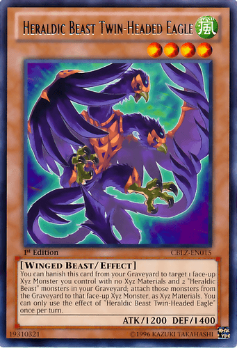 Heraldic Beast Twin-Headed Eagle - CBLZ-EN015 Rare Unlimited