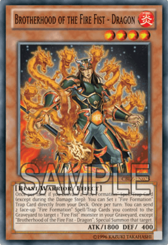 Brotherhood of the Fire Fist - Dragon - CBLZ-EN025 Super Rare 1st Edition