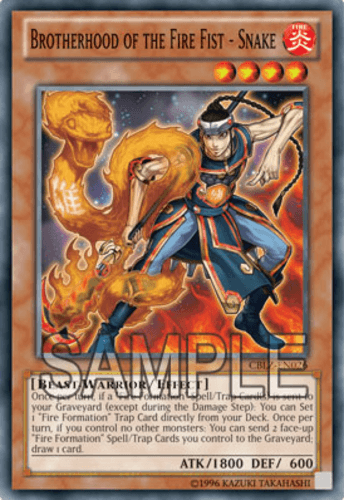 Brotherhood of the Fire Fist - Snake - CBLZ-EN026 Super Rare Unlimited