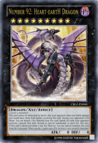 Number 92: Heart-eartH Dragon - CBLZ-EN045 Ultimate Rare 1st Edition