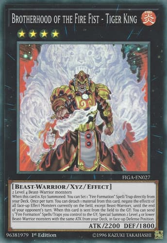 Brotherhood of the Fire Fist - Tiger King - CBLZ-EN048 Ultra Rare Unlimited