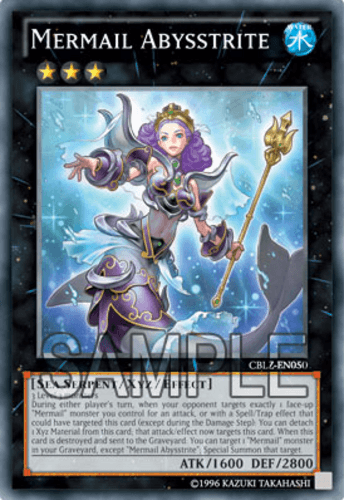 Mermail Abysstrite - CBLZ-EN050 Super Rare 1st Edition