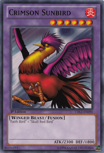 Crimson Sunbird - CBLZ-EN090 Common 1st Edition