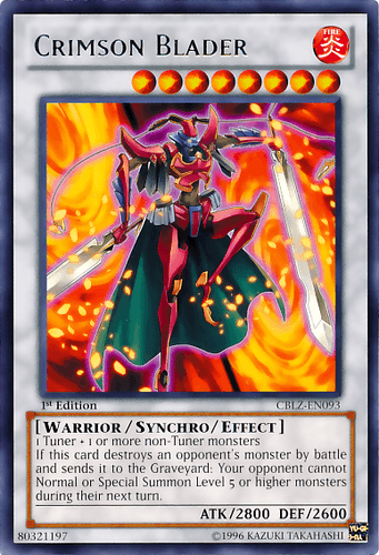Crimson Blader - CBLZ-EN093 Rare 1st Edition