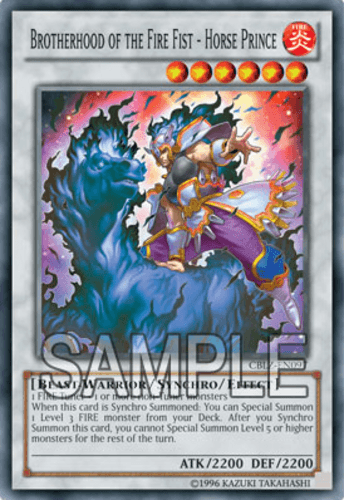 Brotherhood of the Fire Fist - Horse Prince - CBLZ-EN097 Super Rare 1st Edition