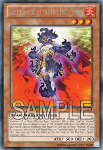 Brotherhood of the Fire Fist - Spirit - CBLZ-EN098 Rare 1st Edition